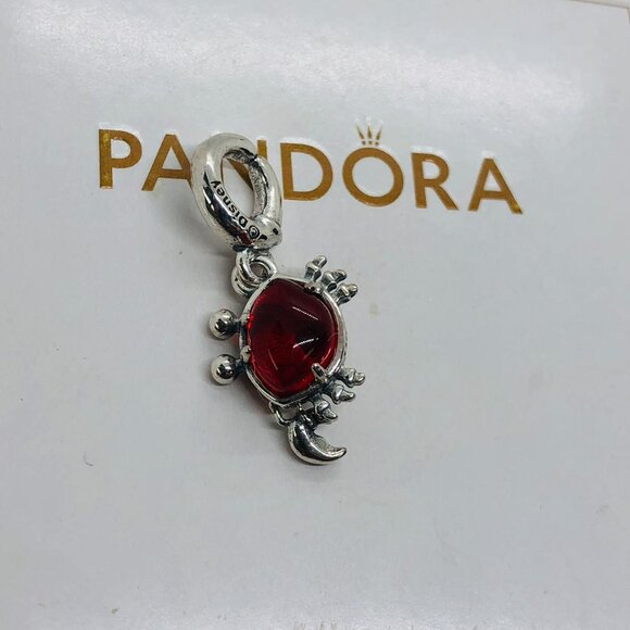 🌞📖Pandora Disney The Little Mermaid Sebastian Crab Dangle Charm - Picture 1 of 3